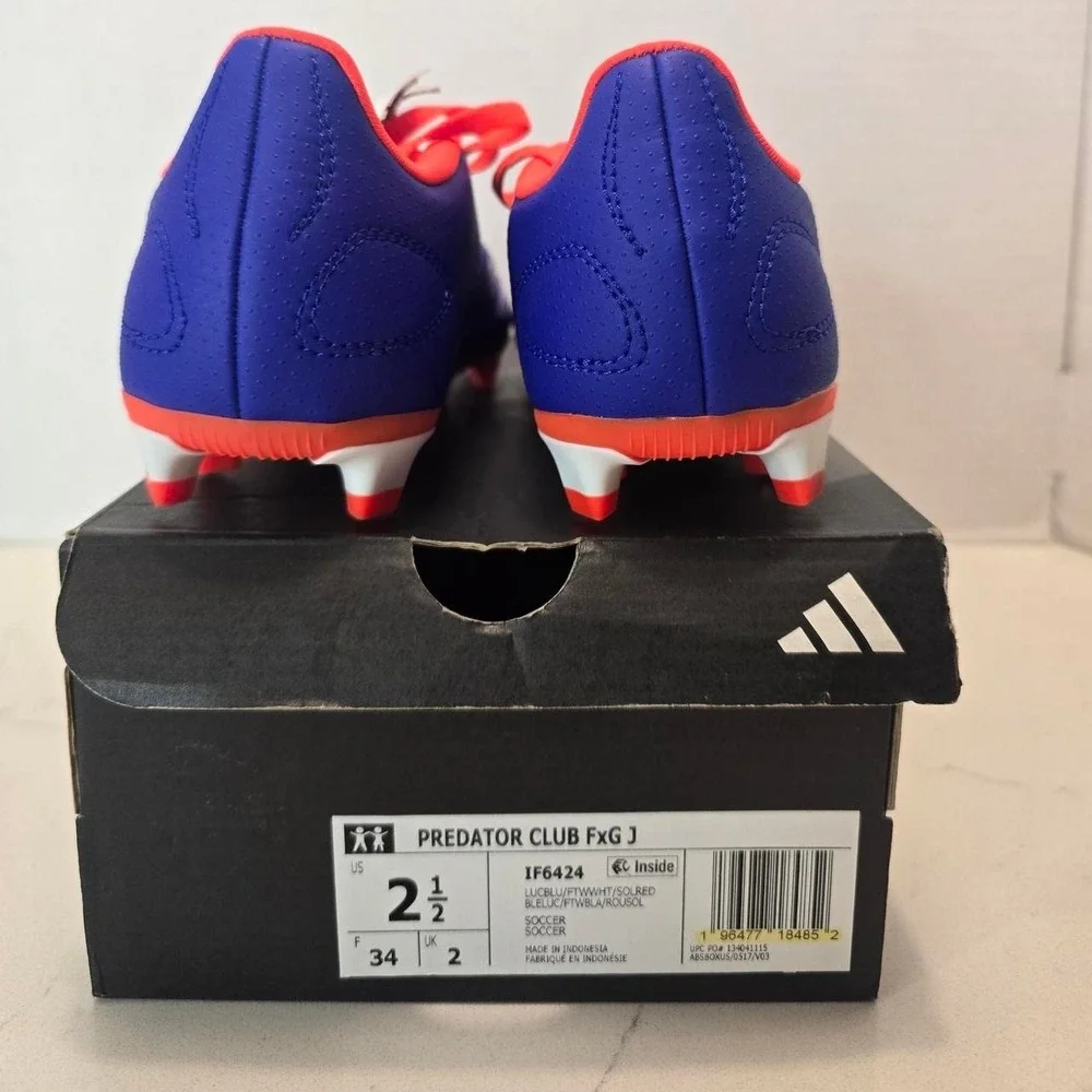 Adidas Predator Club FXG Blue/Orange kids- 2.5 US